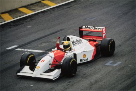 Ayrton Senna Victorieux Mclaren Mp4 8 Ford Brésil 1993 De Motorsport