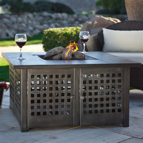Endless Summer Square Lp Gas Outdoor Fire Pit 40000 Btus