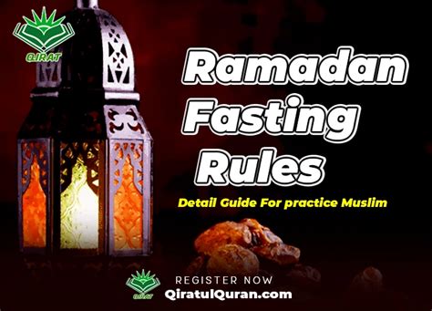 ramadan fasting rules detail guide for practice muslim