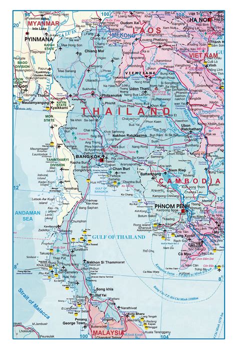 Thailand Map Thailand Maps Maps Of Thailand Thailand Political Map