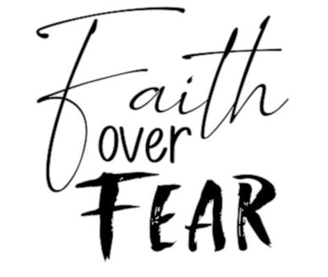 Faith Over Fear Svg File Etsy