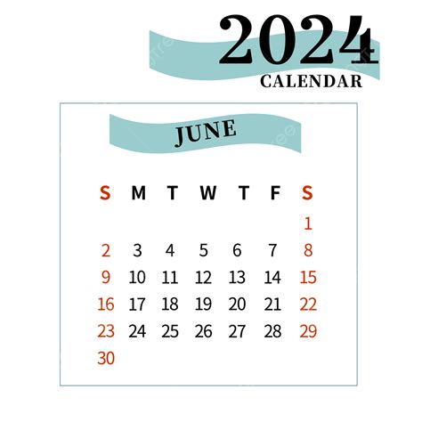 Simple Calendar For June 2024 Calendar Two Thousand And Twenty Four