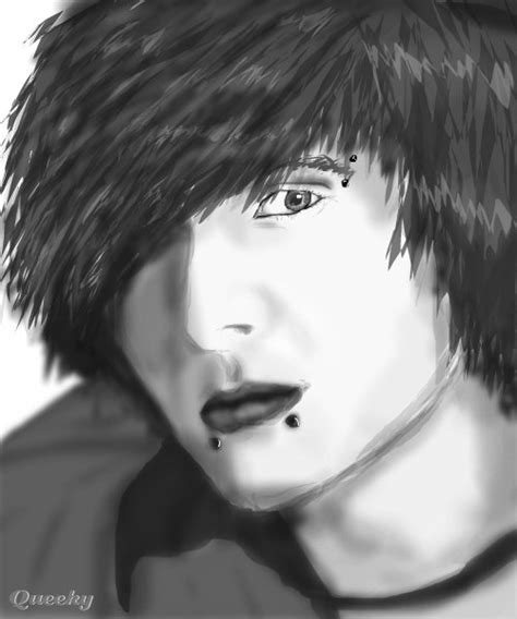 Emo Boy ← A People Speedpaint Drawing By Matildavtdr