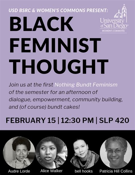 Campus Event Nothing Bundt Feminism Black Feminist Thought Usd News Center University Of