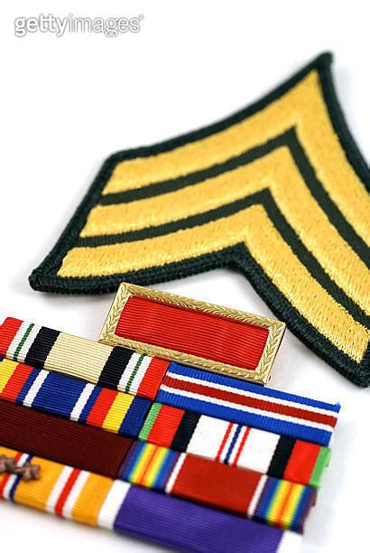 Sergeant Insignia With Commendation Ribbons 이미지 172877241 게티이미지뱅크