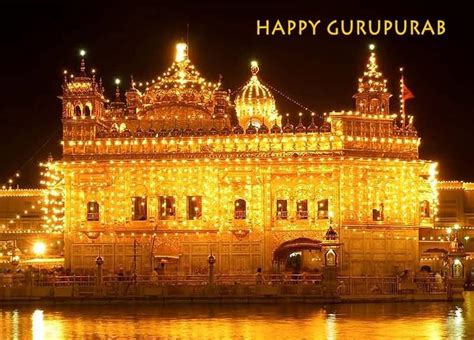 Happy Gurpurab Lighting At Golden Temple