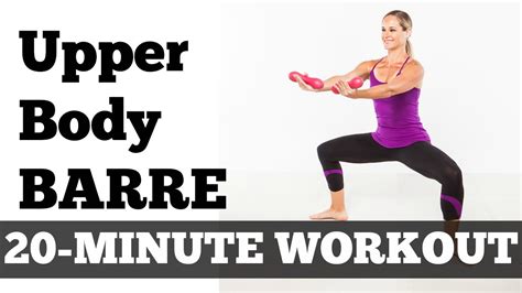 Full Workout Exercise Video Barre Fitness At Home 20 Minute Strong And