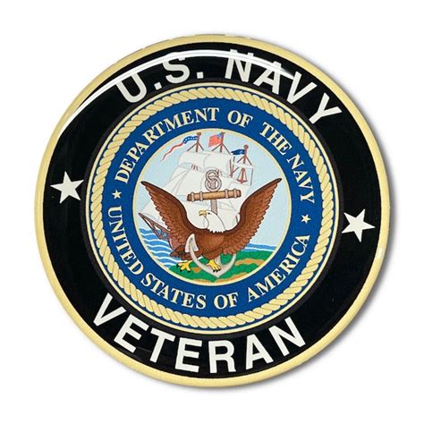 Us Navy Veteran Anchor Die Cut Vinyl Decal Bumper Sticker Etsy