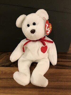 Ty Beanie Baby Valentino Bear 4th Gen Style 4058 Spotless EBay