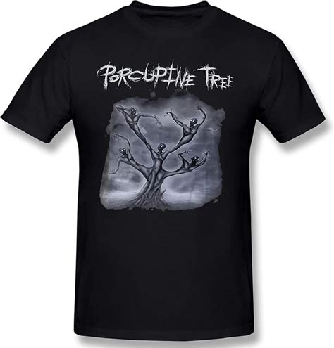 Qienmryt Porcupine Tree Logo Short Sleeve 100 Cotton Classic Tee Shirt