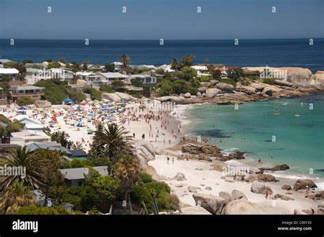South Africa Cape Town Popular Resort Area Of Clifton Clifton Beach