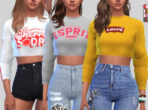 Sporty Sweatshirts Collection By Pinkzombiecupcakes At Tsr Sims 4 Updates