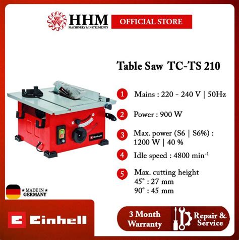 Einhell Table Saw Tc Ts 210