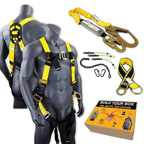 Kwiksafety 3d Full Body Safety Harness 3 Cross Arm Strap Anchor Ansi