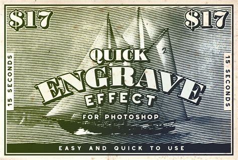 Quick Engrave Engraver Effect Photoshop Add Ons Photoshop