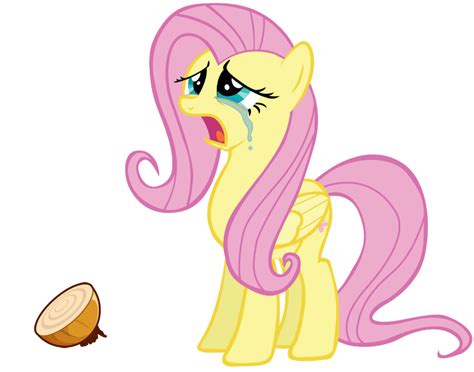 Crying Fluttershy Seeing A Raw Onion By Marcusvanngriffin On Deviantart