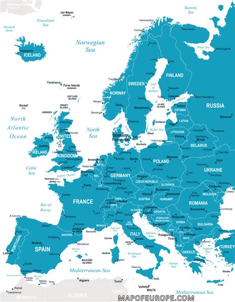 Europe Political Map Map Of Europe Europe Map