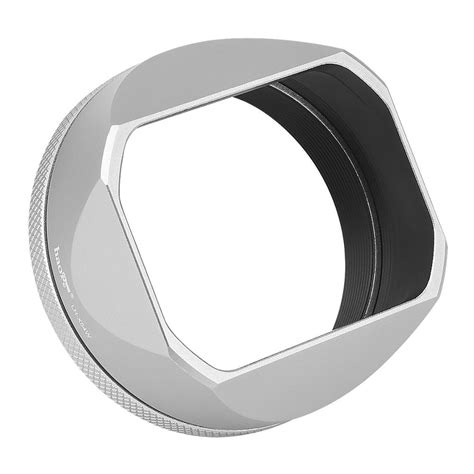 Haoge Lh X54w Square Metal Lens Hood With 49mm Adapter Ring For
