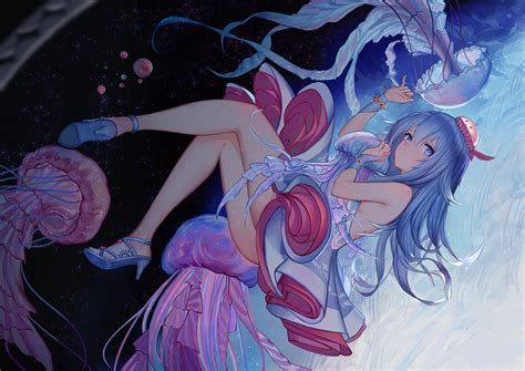 Wallpaper Vocaloid Blue Hair Thighs Dress Aqua Eyes Long Hair