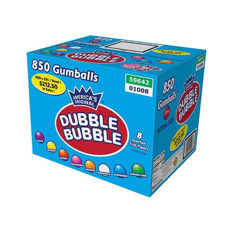 Gumballs 1 Dubble Bubble Concord Surtido 850 Conde Ubuy Chile