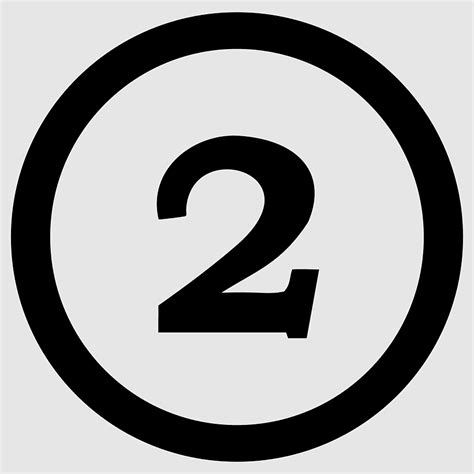 Number 2 Numbers Skill Wikimedia Commons English 2 Trademark