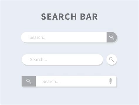 Premium Vector Search Bar Template Design