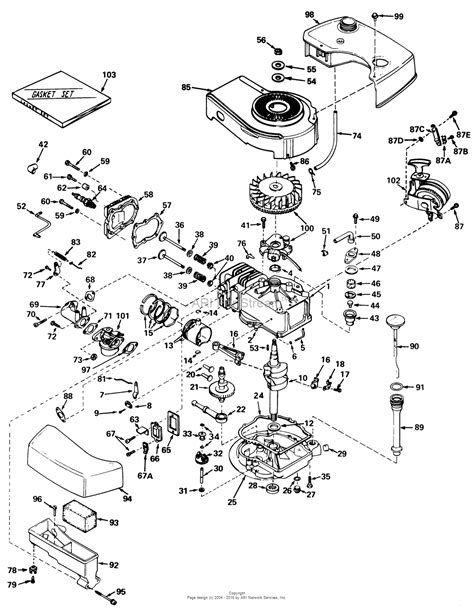Lawn Mower Engine Diagram Gravely 991105 020000 040999 Carb