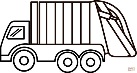 Garbage Truck Coloring Page Free Printable Coloring Pages