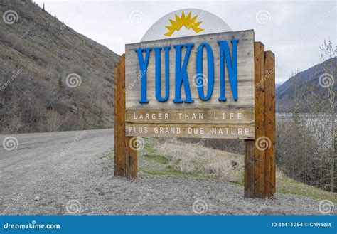 Yukon Sign 2 Stock Photo Image Of Signage Mountains 41411254