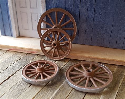 148 Scale 1800s Wagon Wheel Set X4 2 Sizes Unpainted Etsy