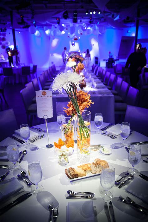 Table Setting For Reception At Seven Degrees Floral Wedding Light
