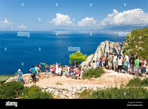 Anafonitria Zakynthos Ionian Islands Greece Coach Party Of Tourists