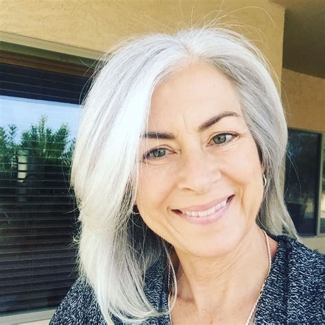 Silver Grey Hair Silver Age Female Gray Hair Silver Haired Beauties