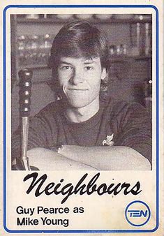 Guy played david croft in home and away in 1991. Neighbours: The Perfect Blend | The Fancard Gallery | Guy ...