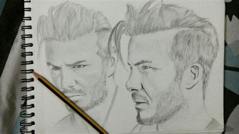 David Beckham Db Drawing Sketches Male Sketch Drawings