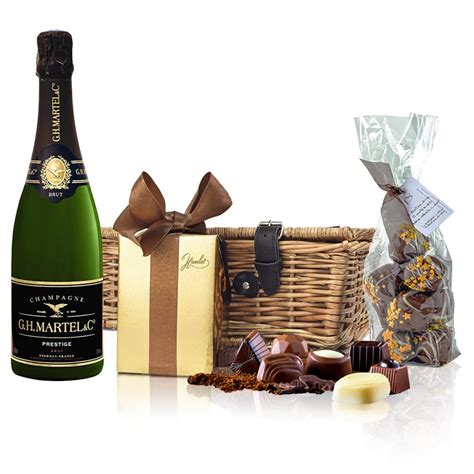 Martel Prestige Brut Champagne 75cl And Chocolates Hamper Buy Online