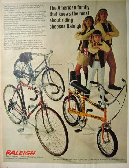 1969 Raleigh Chopper Grand Prix Bicycle Vintage Ad Vintage Bicycle Ads