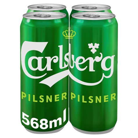 Carlsberg Pilsner Lager Beer 4 X 568ml Pint Cans Beer Iceland Foods