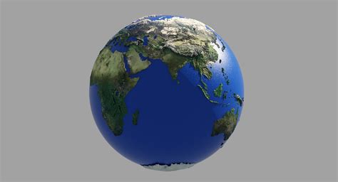 Artstation 3d Model Earth Globe Hd Game Assets