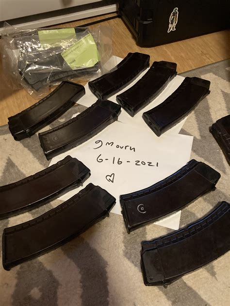Wts 10 Nos Tula Dark Plum Ak74 30rd Magazines 545x39mm And 4 New