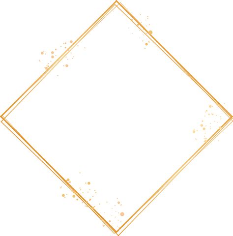 Elegant Gold Diamond Frame With Sparkle Glitter 30926538 Png