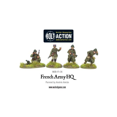 Acheter Bolt Action French Army Hq Jeu De Figurines Warlord Games