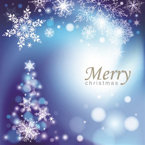 Snowflake Blue Christmas Background Free Vector In Encapsulated