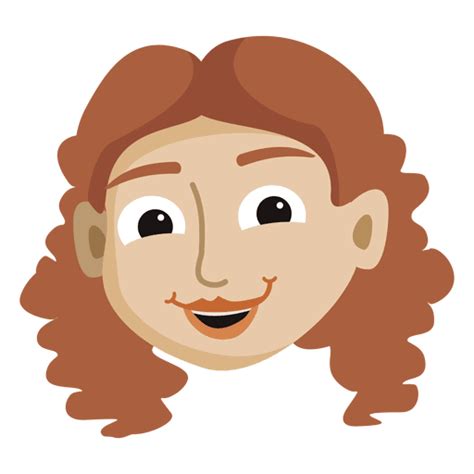 Smiling Girl Cartoon Head Png And Svg Design For T Shirts