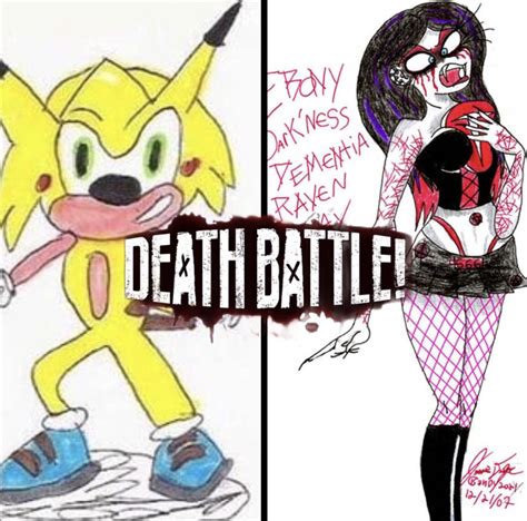 sonichu … vs ebony dark ness dementia raven way my immortal r deathbattlematchups