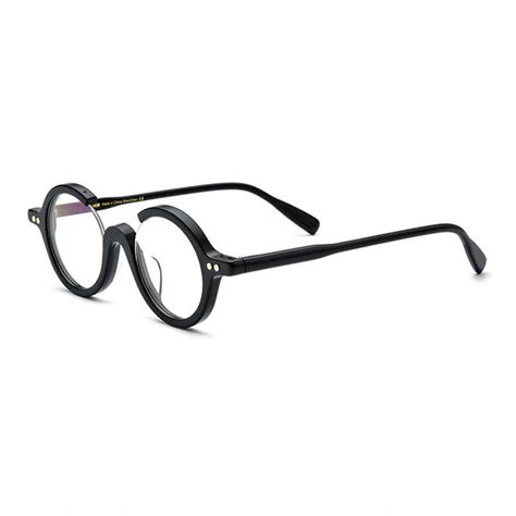 Gatenac Unisex Full Rim Round Acetate Frame Eyeglasses Gxyj799 Round