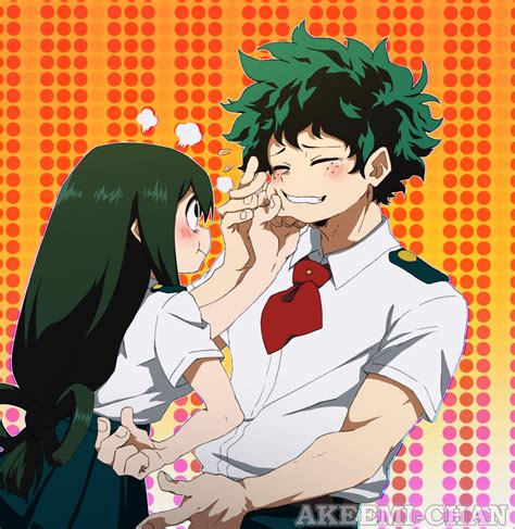 I Like The Idea Of Tsuyu Puffing Air And Being Mad At Deku For Being
