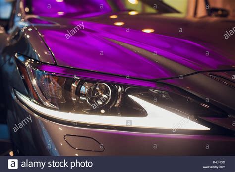 Headlight Of Modern Prestigious Car Close Up Stock Photo Alamy