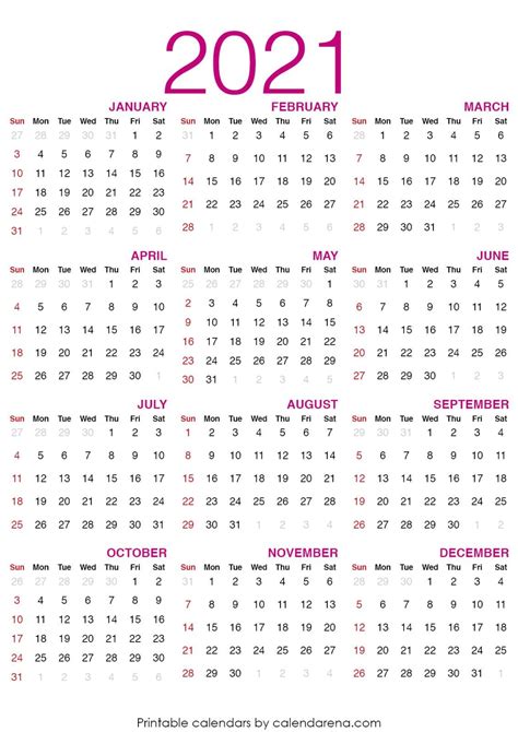 Calendario Semanas 2021 Printable Blank Calendar Template Kulturaupice