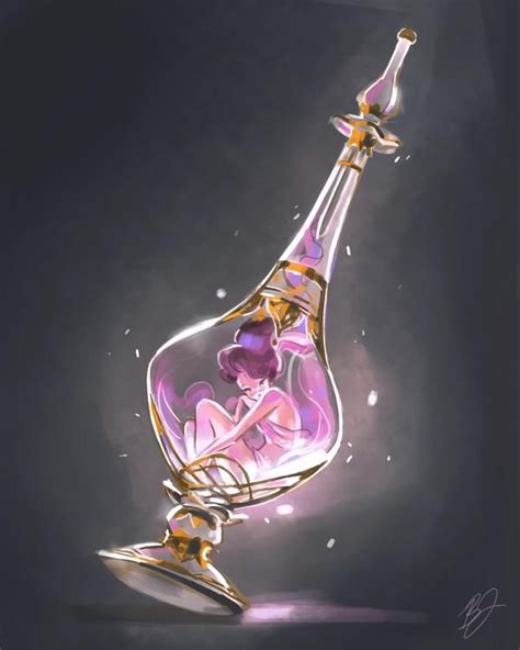 10 365 Genie In A Bottle By Beated Bottle Drawing Magic Art Concept Art Characters